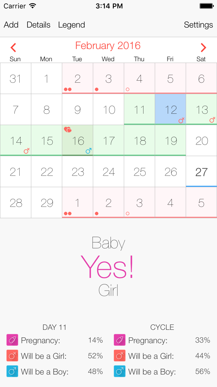 calendars for pregnancy