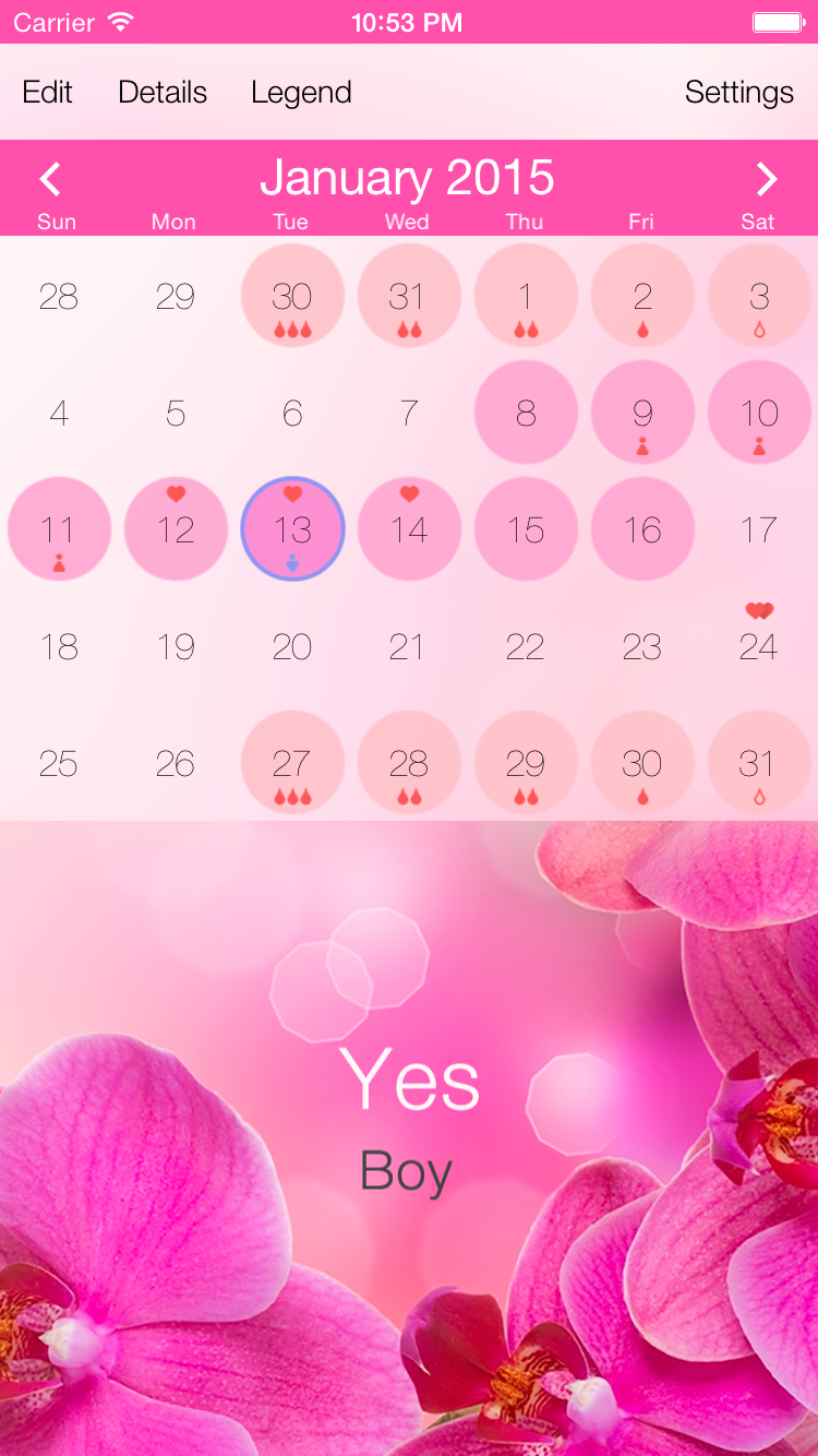 menstrual calendar pink dmitry kovba menstrual calendar